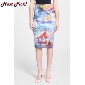 HP! NWOT | June & Hudson Watercolor Skirt